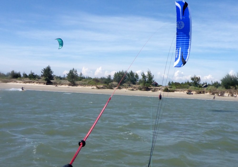 11 from behind the kite bar Flysurfer Speed 5 in January