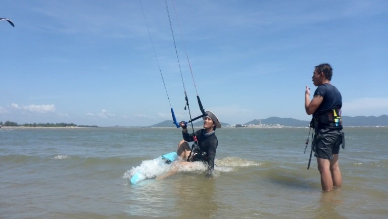 kite spot agua plate a lécole de kitesurf a Vung Tau