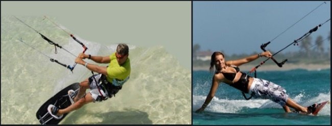 Kitesurf đối mặt với gió - đi ngược gió