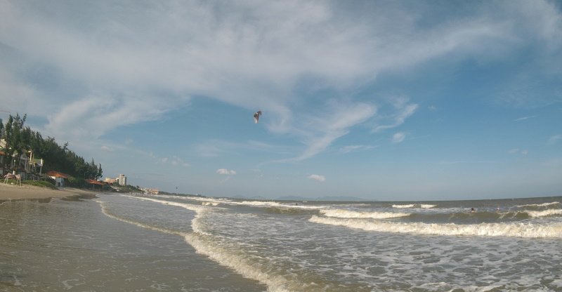 second week Oct - kitesurfing in Vung Tau in 20 knots