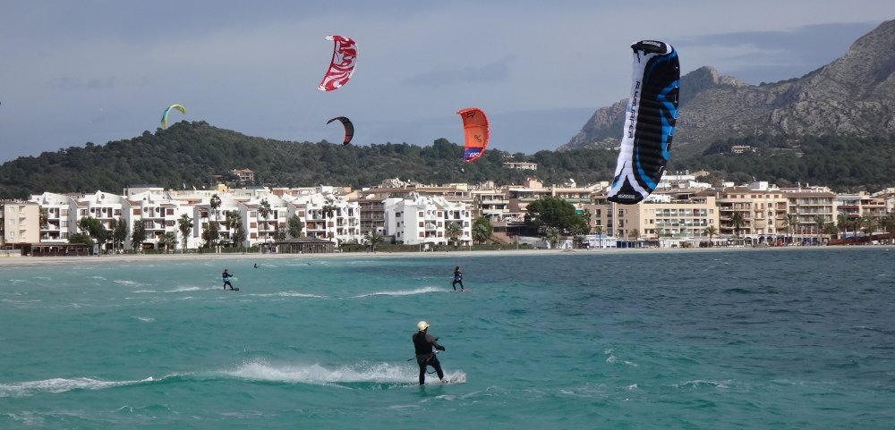 1 viento de sur en Alcudia Mallorca