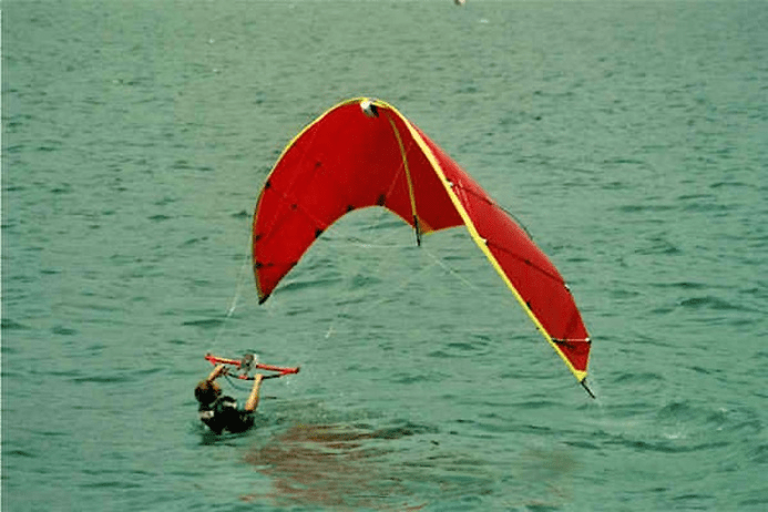 3 primeros kites en el agua