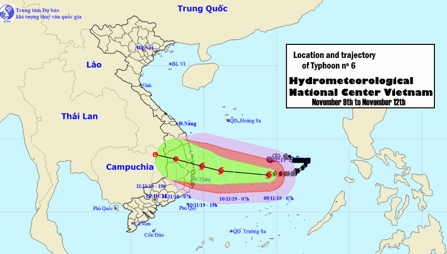 typhoon 6 Nakri National Hydrometeorological Forecast Center