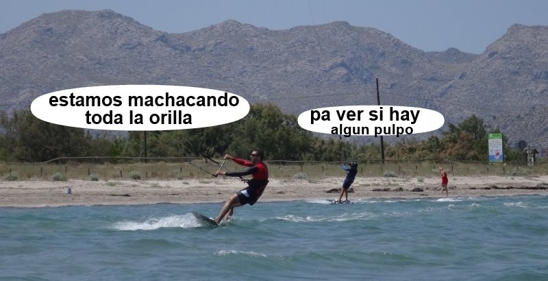 26 kitesurfing lessons vietnam - kite club AAN Mallorca - machacando la orilla